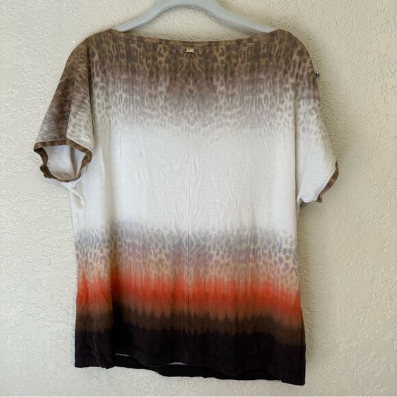ST. JOHN Ombre Animal Print  Super‎ Soft Top Size S Oversized - Picture 4 of 10
